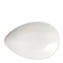 Blå Eld serveringsfat 20x29 cm vit