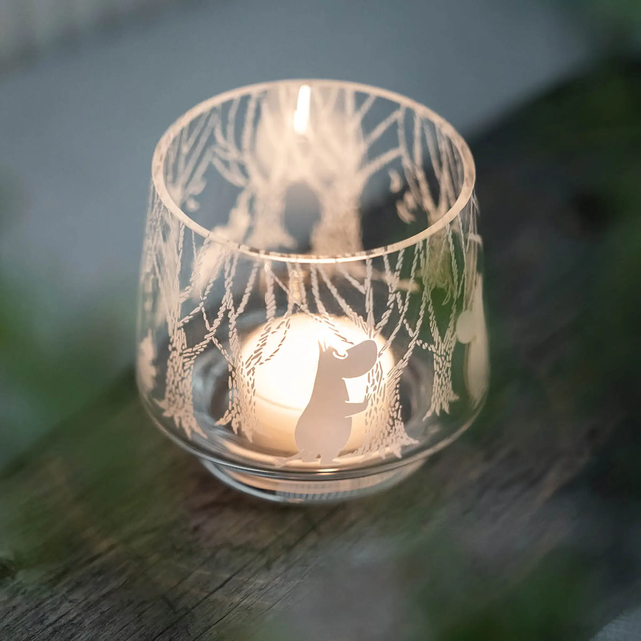 Muurla Mumin ljuslykta / vas 8 cm I skogen