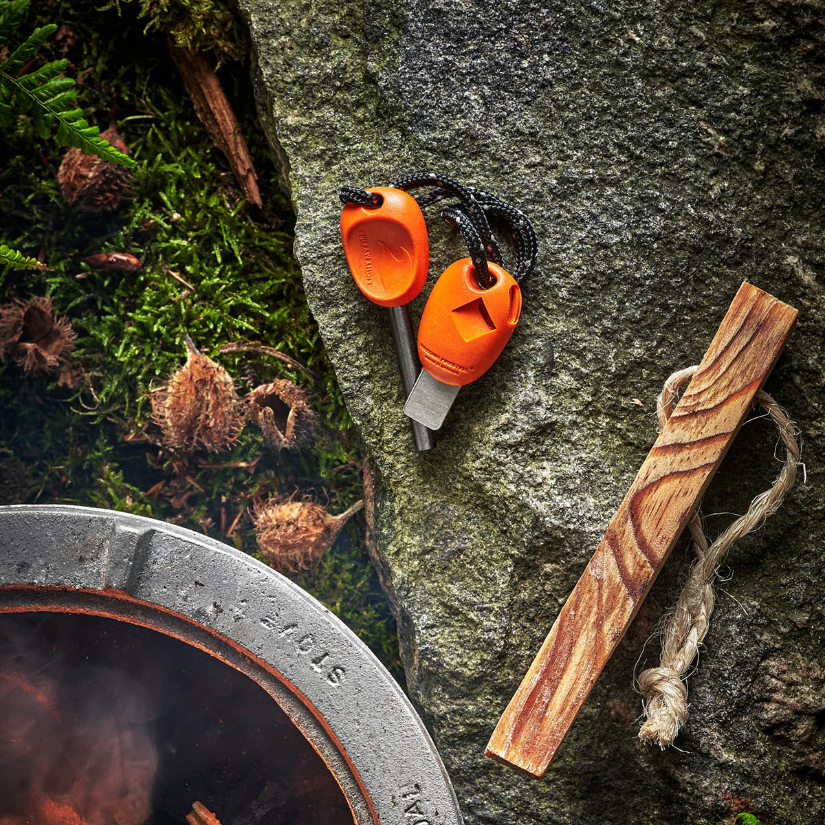 Light My Fire FireLighting Kit opptenningssett 3 deler hazyblue/rustyorange