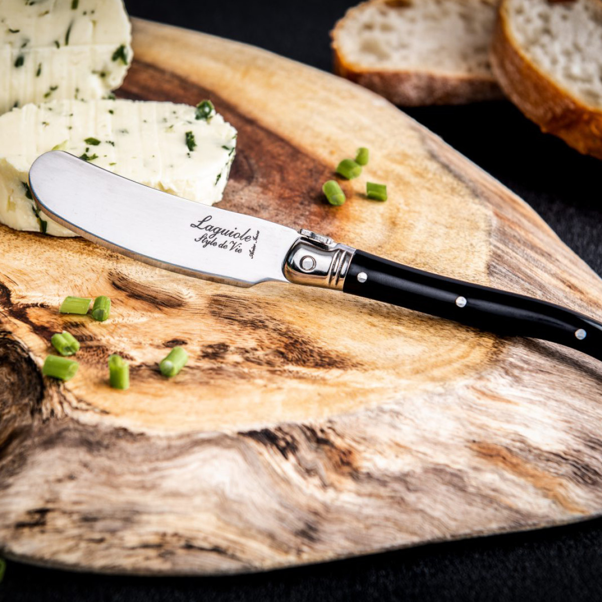 Laguiole Style de Vie Smörkniv 4-pack svart