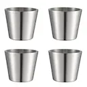 Peg pommes-/serveringskopp 9,5 cm 4-pack stål