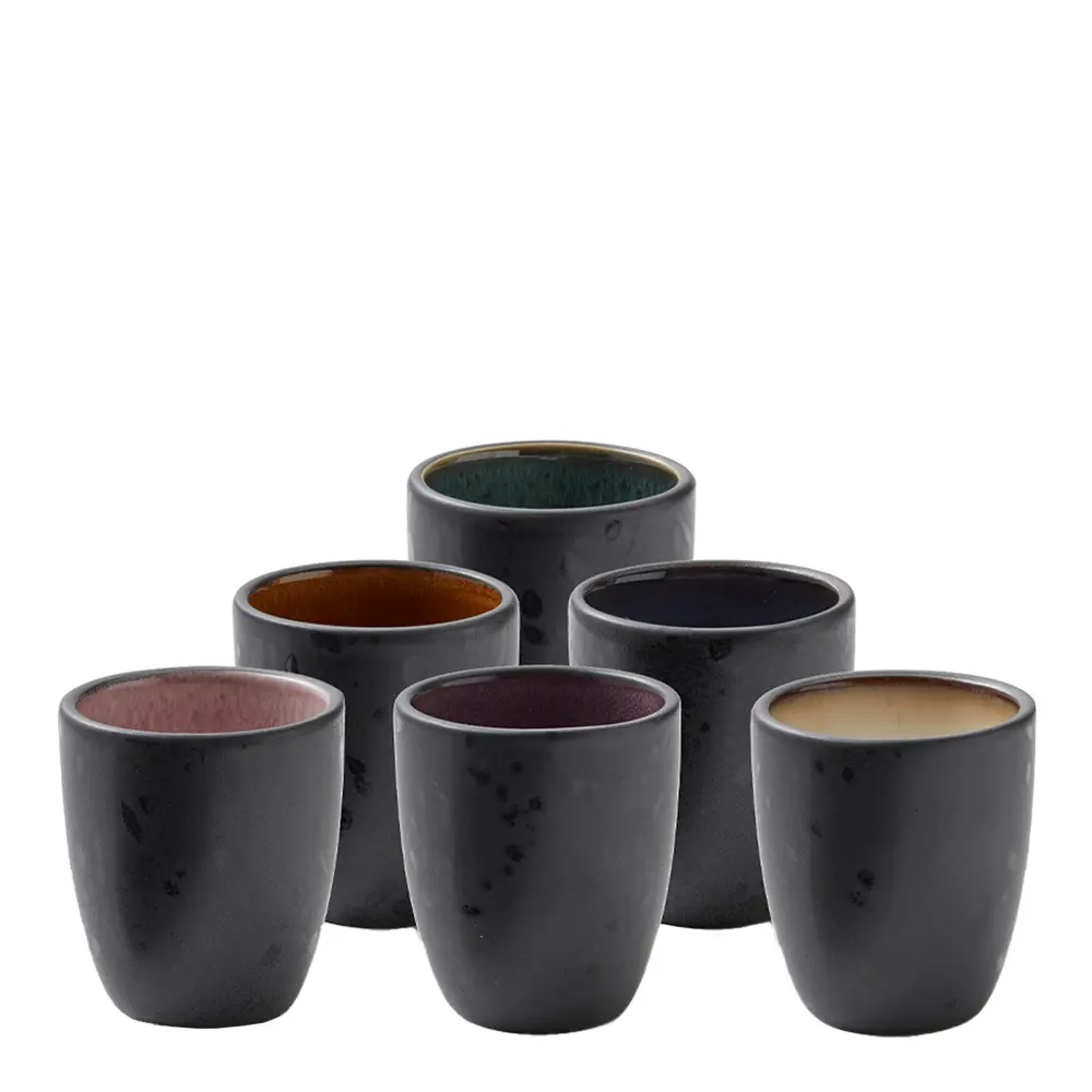 Espressokuppi 9 cl 6 kpl  Musta/Monivärinen