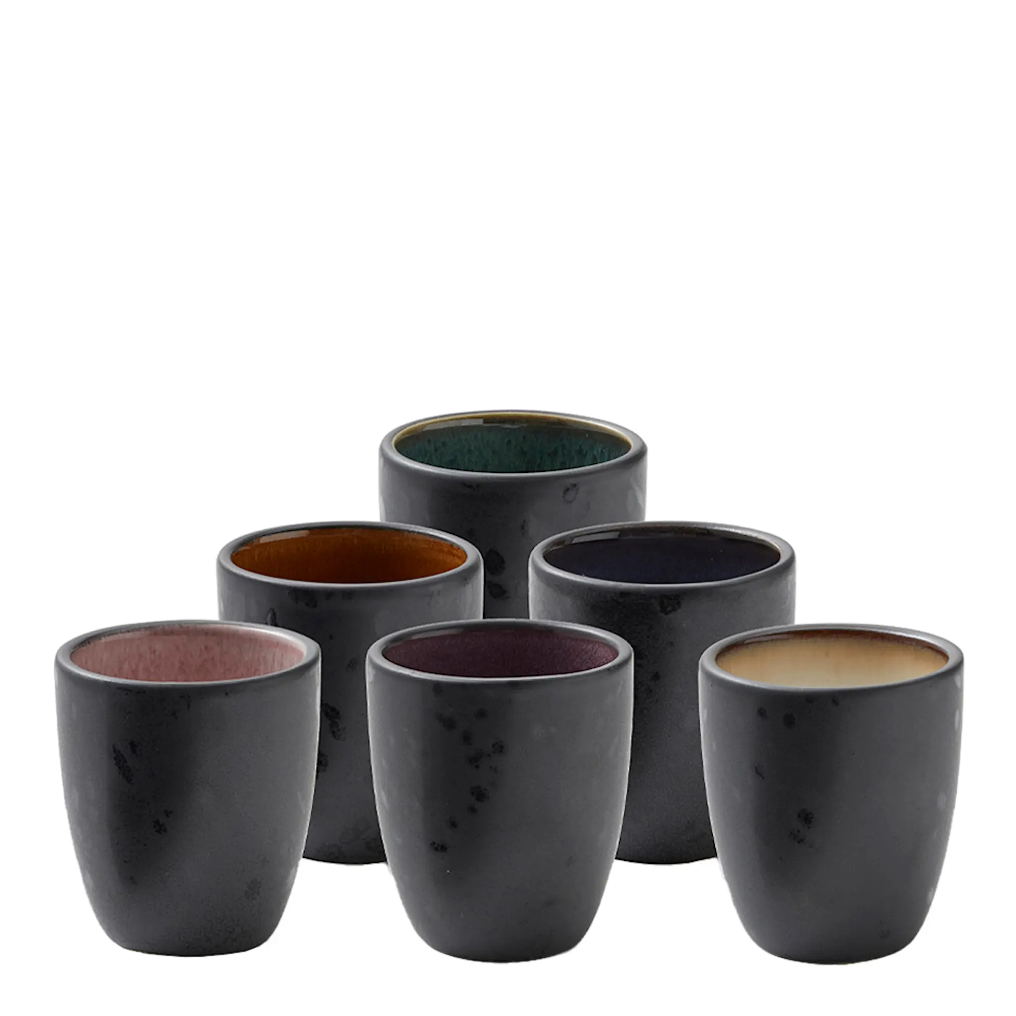 Bitz Espressokopp 9 cl 6-pack Svart/Flerfärgad