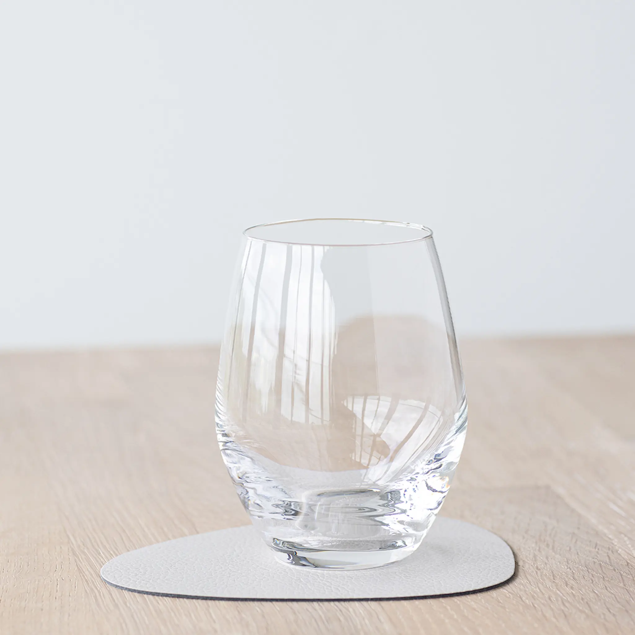 LIND DNA Leather Serene Curve glassunderlag 11x13 cm cream hover