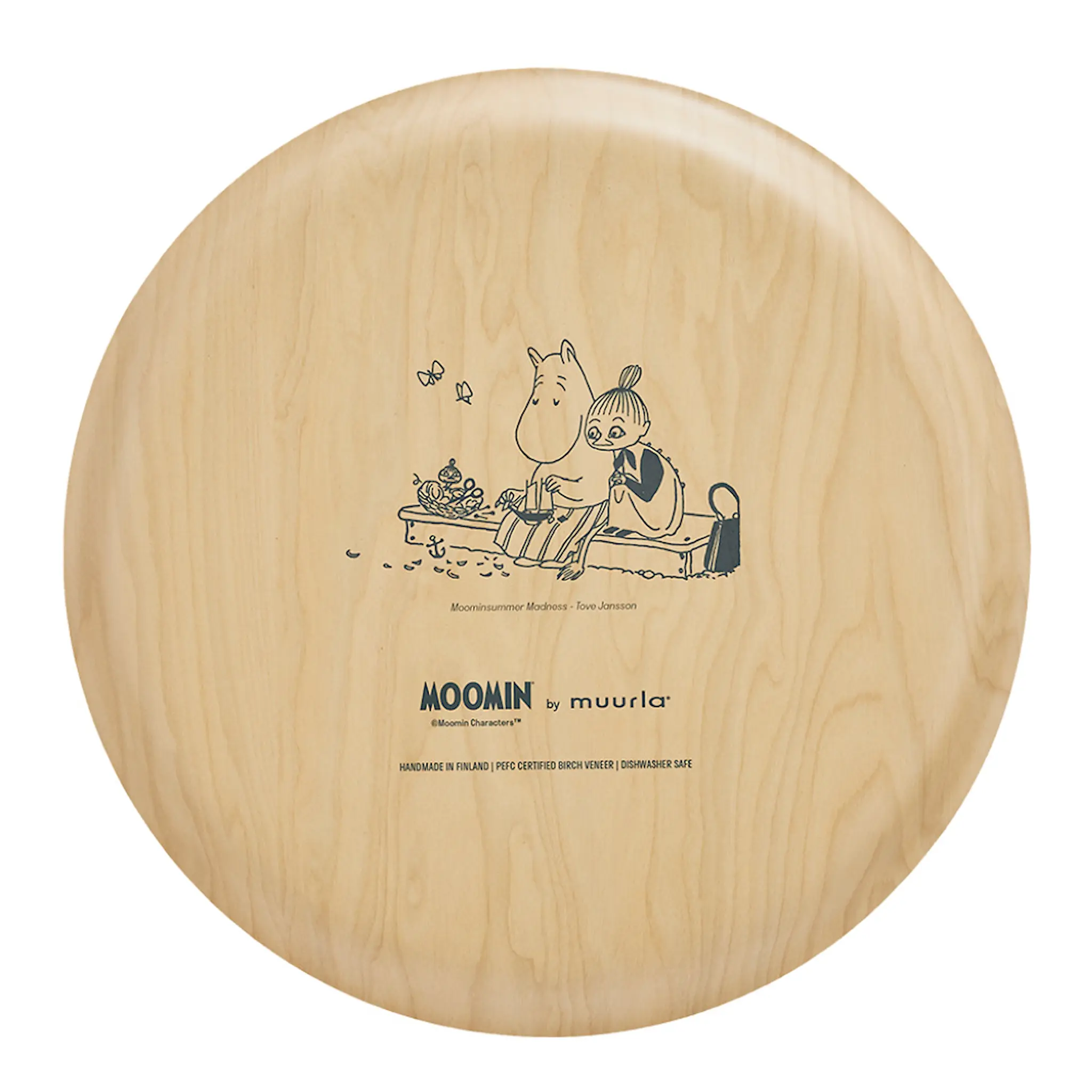 Muurla Mumin bricka 35x35 cm sommarnatt