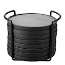 Glasunderlägg 8-pack Flerfärgad