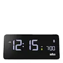 Väckarklocka digital 14 cm grå