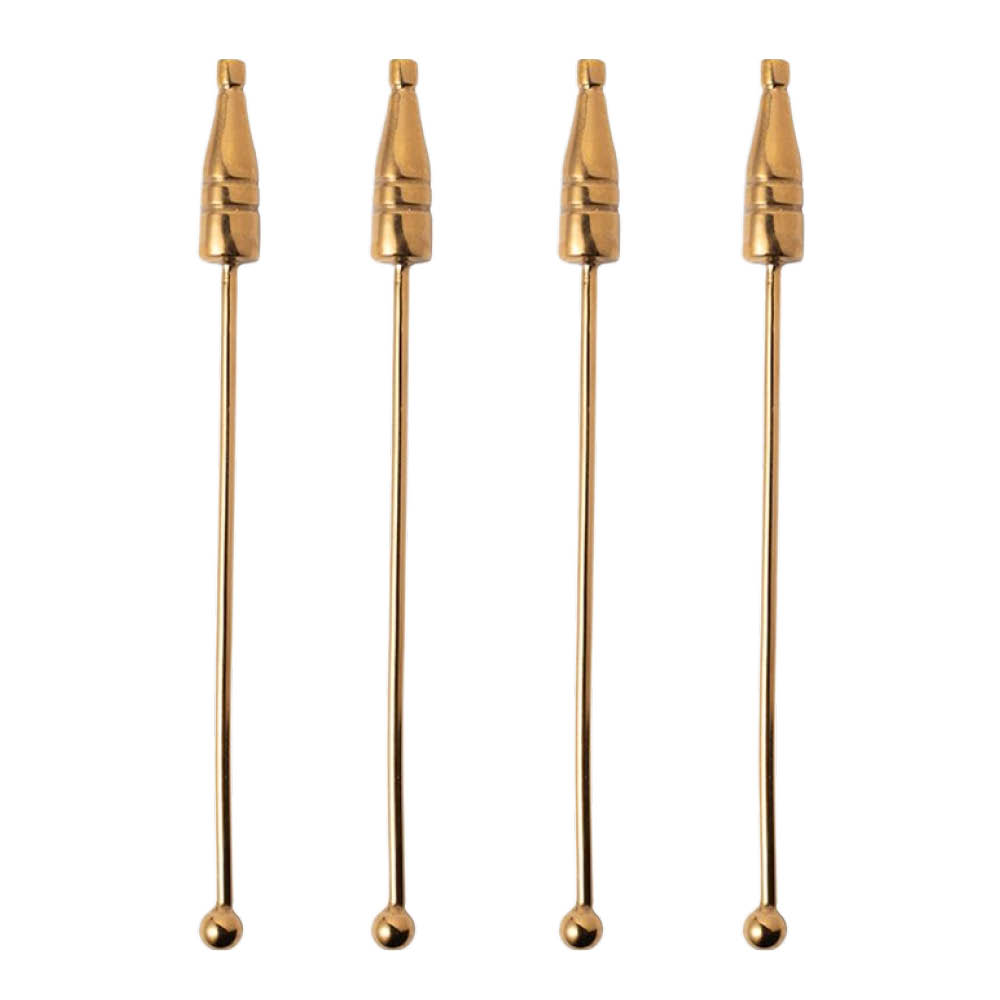 Vondels Cocktail Club Drinkkitikku pullo 15,5 cm 4 kpl Lasi/Teräs