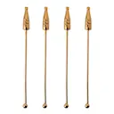 Cocktail Club drinkpinne Flaska 15,5 cm 4-pack glas/stål