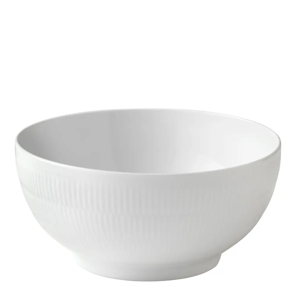 White Fluted Kulho 24 cm 3,1 L