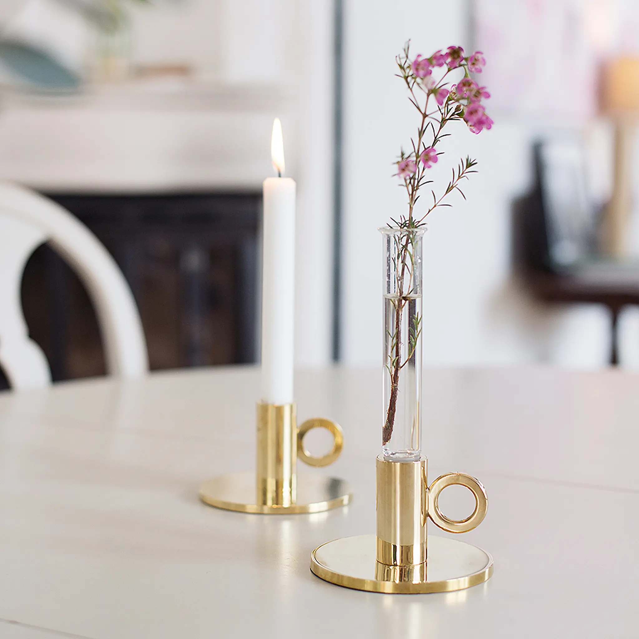 Klong Vesper Ljusstake Mässing