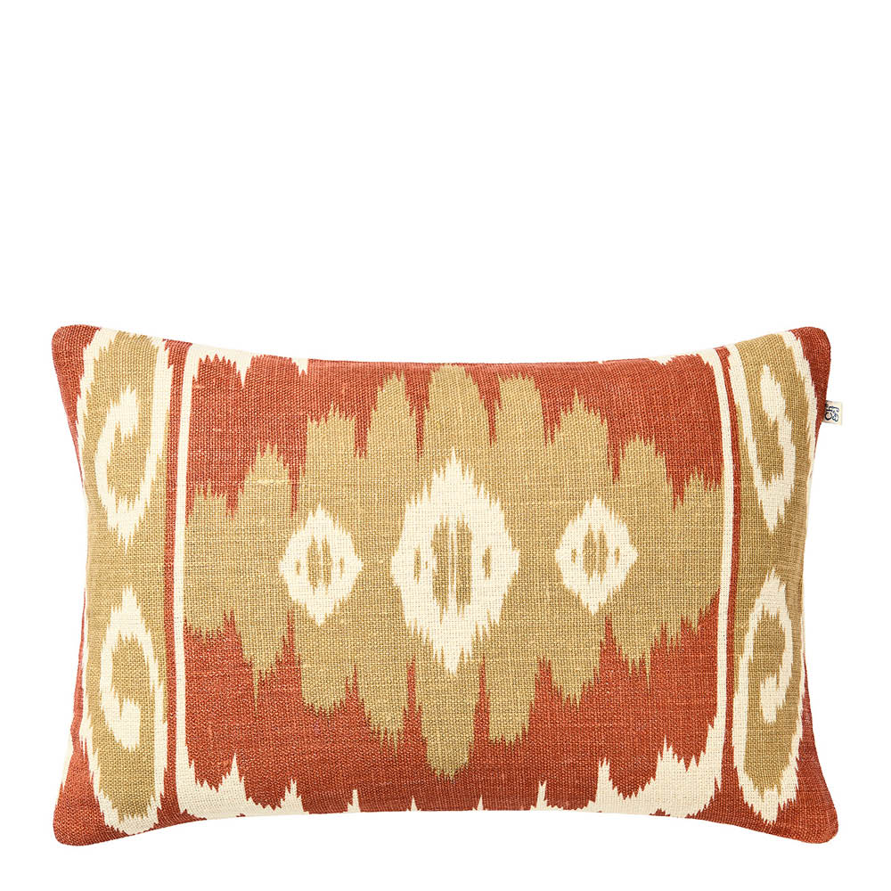 Chhatwal & Jonsson Laya kuddfodral linne 40x60 cm Off White/Apricot Orange/Khaki
