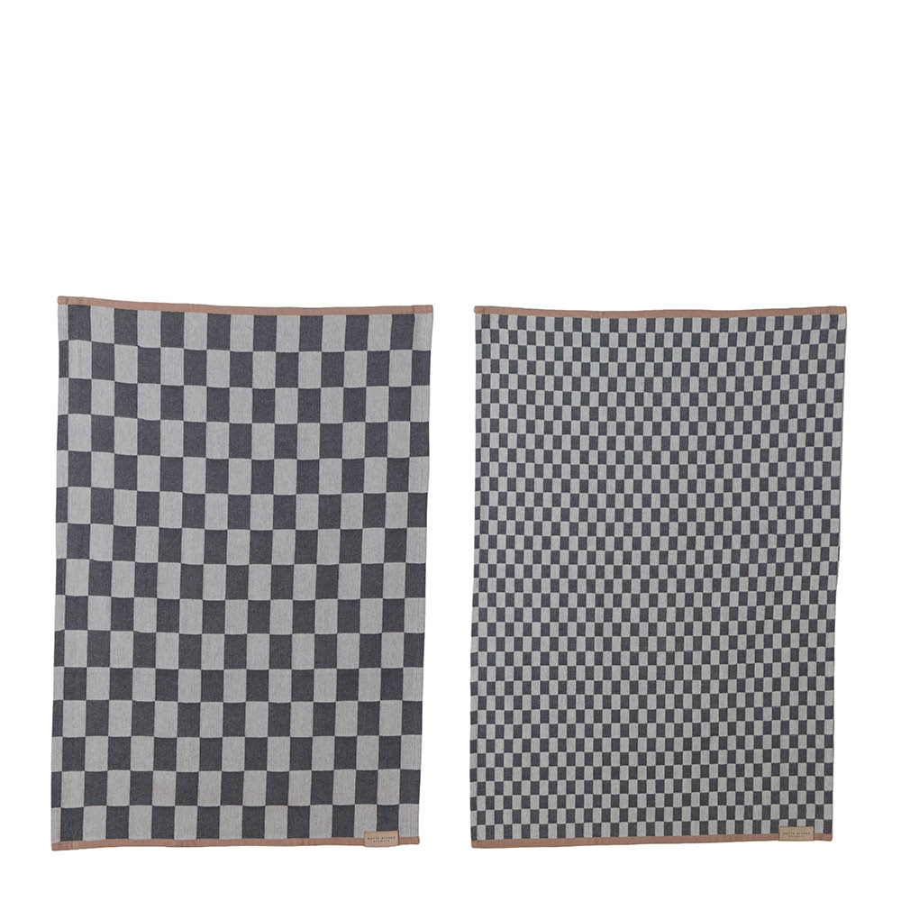 Mette Ditmer Mini-Max kjøkkenhåndkle 70x50 cm 2 stk mørkegrå