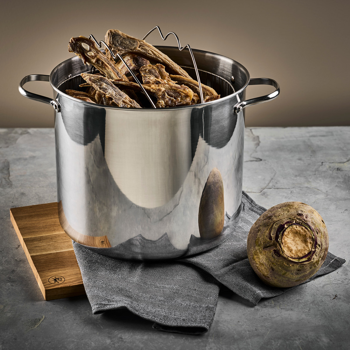 Modern House Kitchen Essentials gryte m/dampkurv 18L