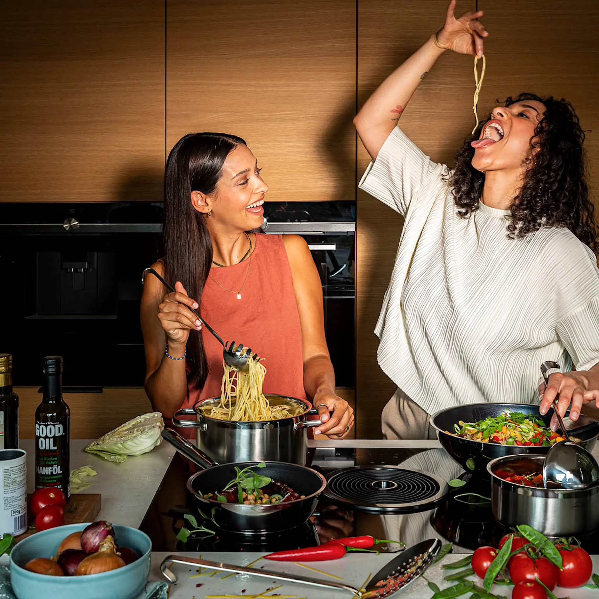 Rösle Hook pastaskje ø7 cm L29,5 cm stål hover