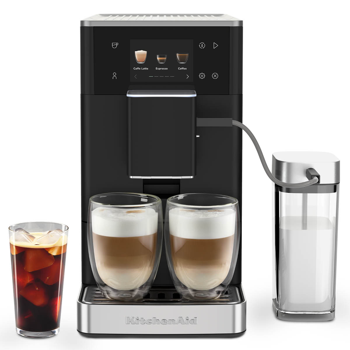 KitchenAid KitchenAid espressomaskin helautomatisk KF4 med iskaffe-funktion 5KES8454 matte black
