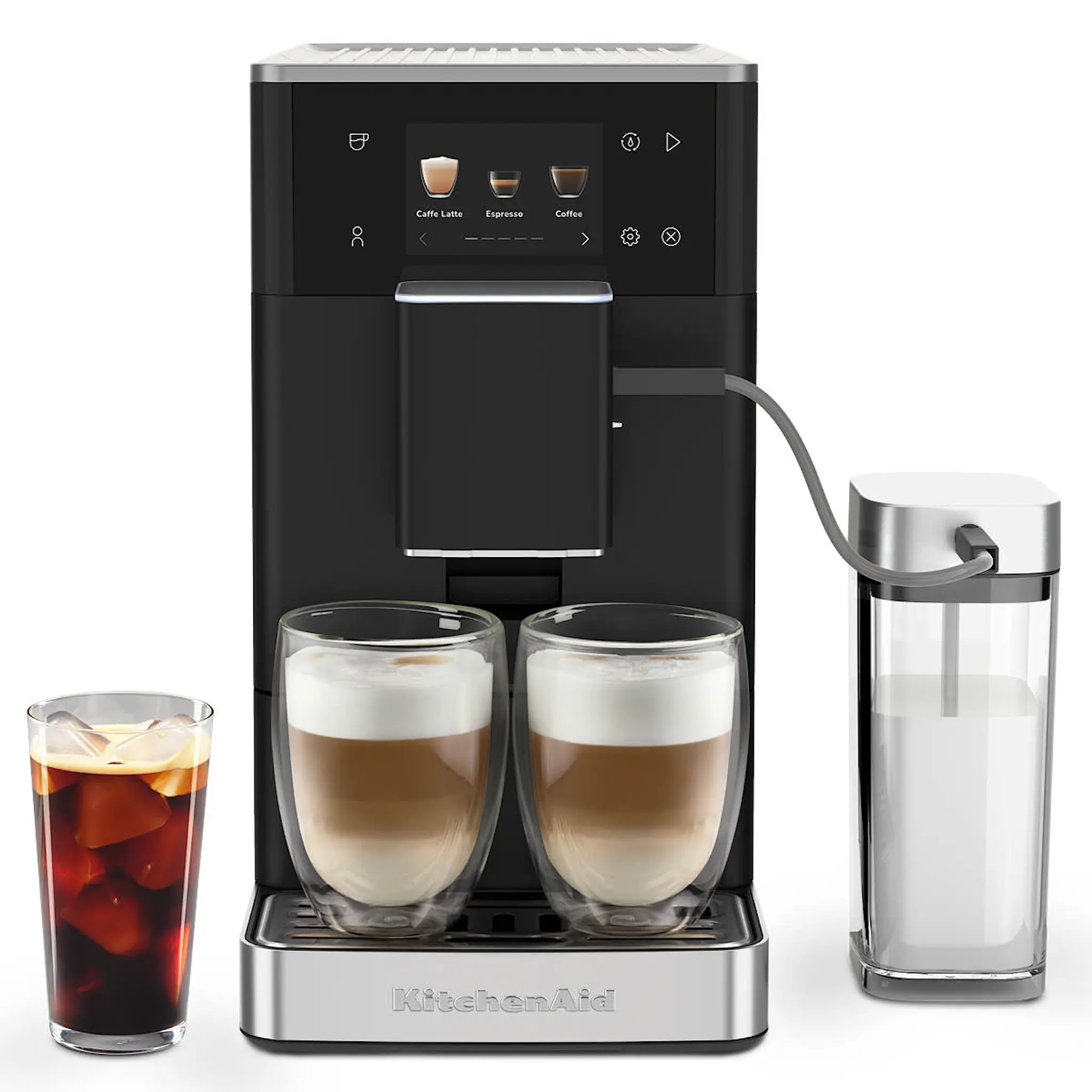 KitchenAid KitchenAid espressomaskin helautomatisk KF4 med iskaffe-funktion 5KES8454 matte black