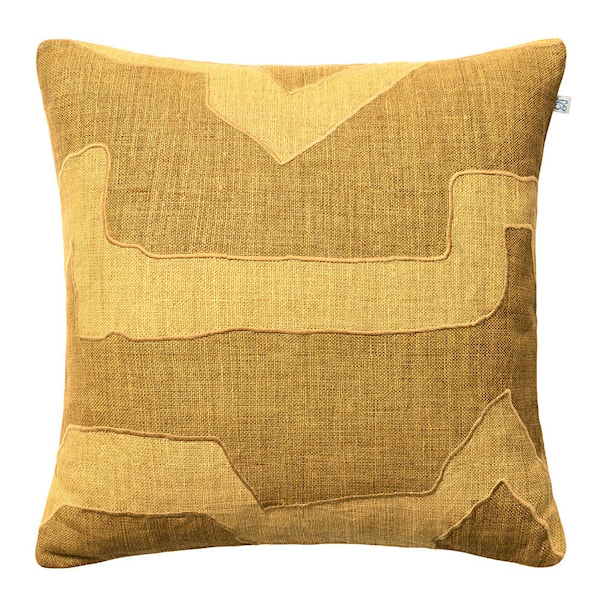 Sikkim kuddfodral linne 50x50 cm Spicy Yellow/Masala Yellow