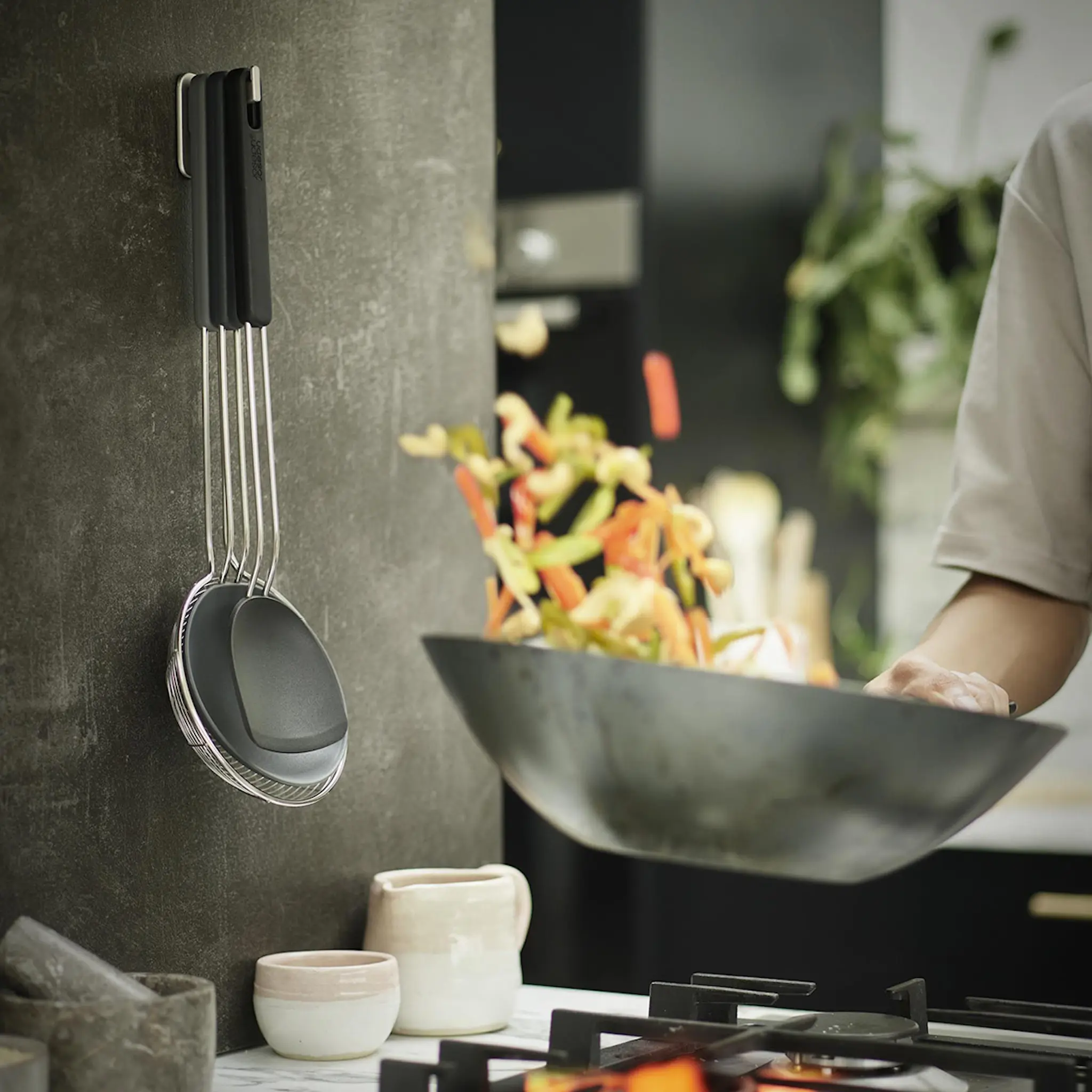 Joseph Joseph Nest Fusion wokset 3 delar cm svart