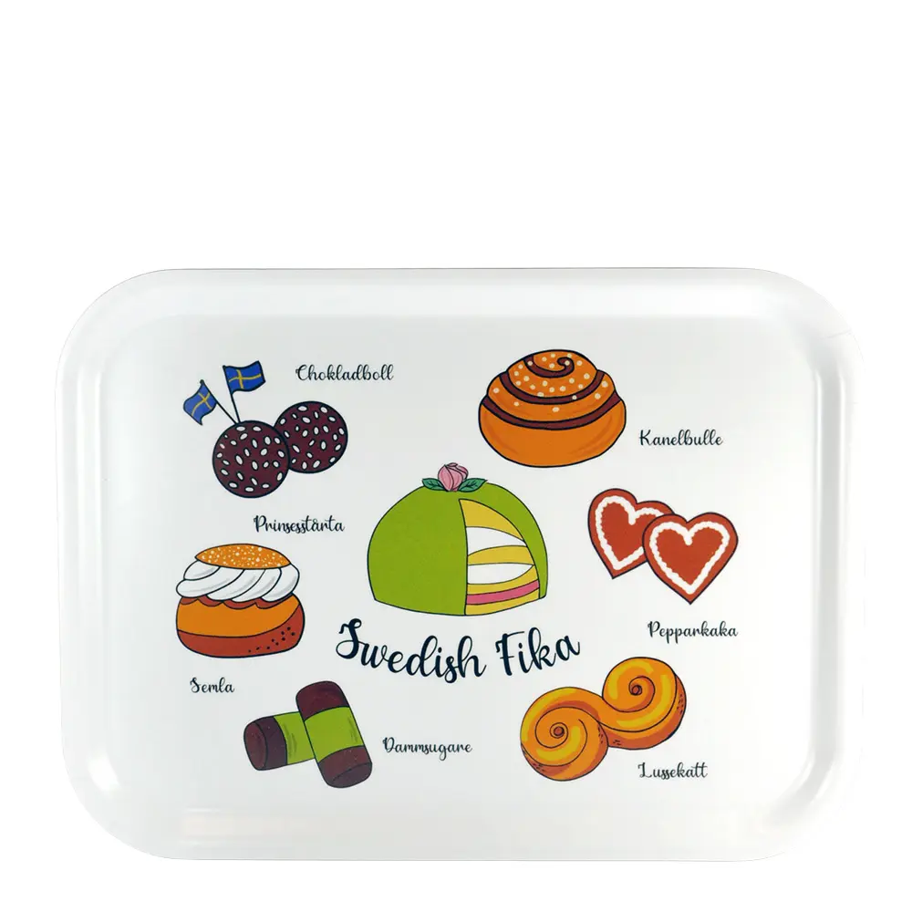 Tarjotin 27x20 cm Swedish Fika Sweets