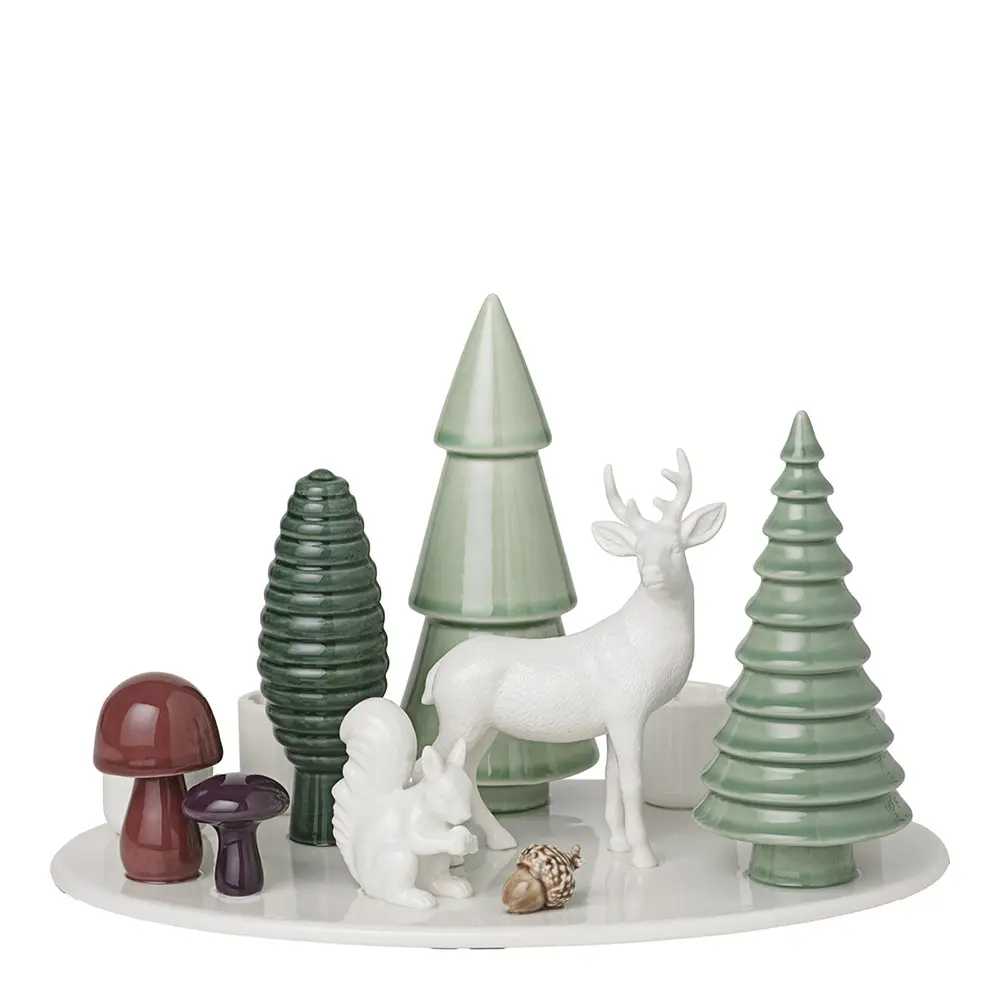 Winter Stories Adventtikynttilänjalka 23x14 cm Woodland