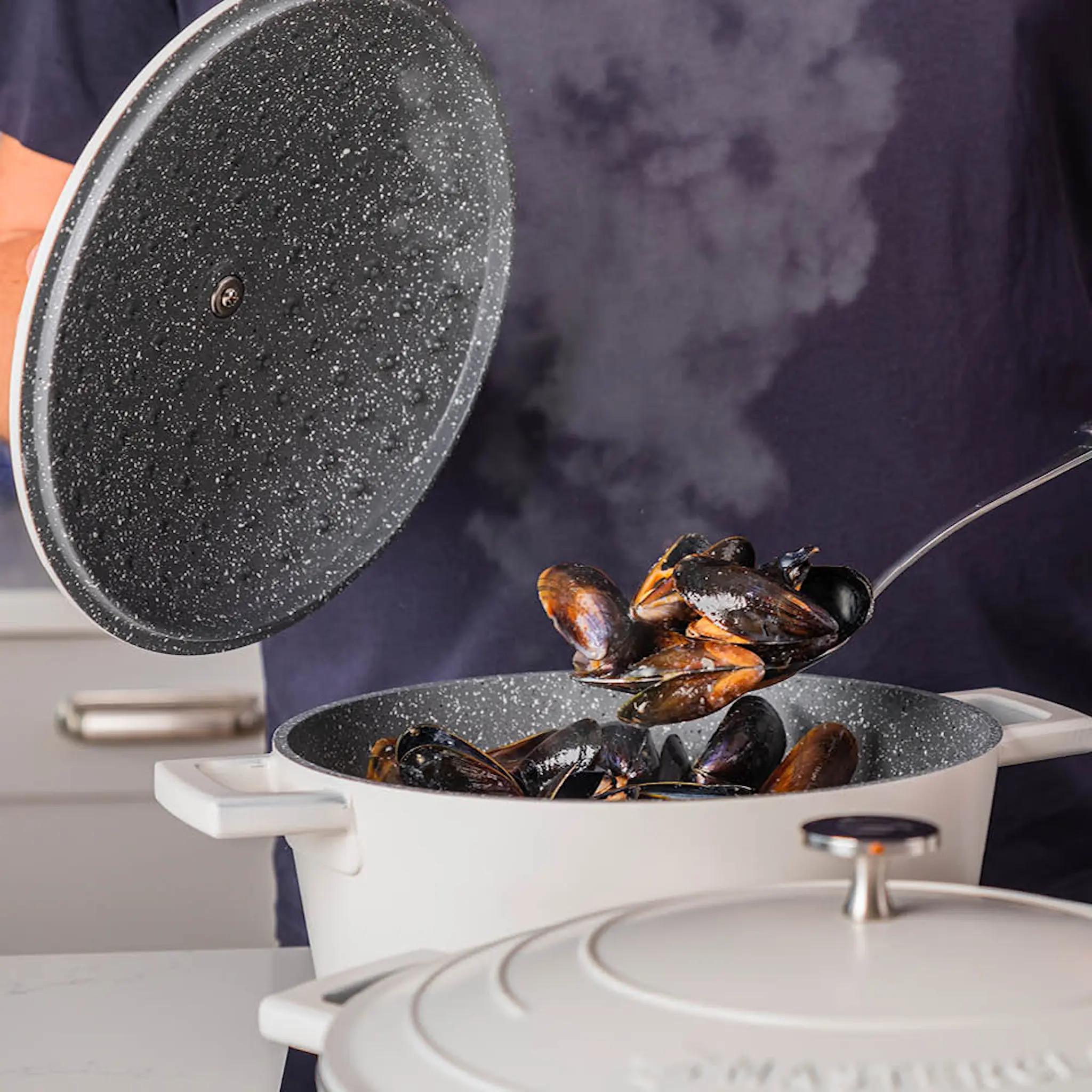 MasterClass Cast Aluminium gryta 4 L creme