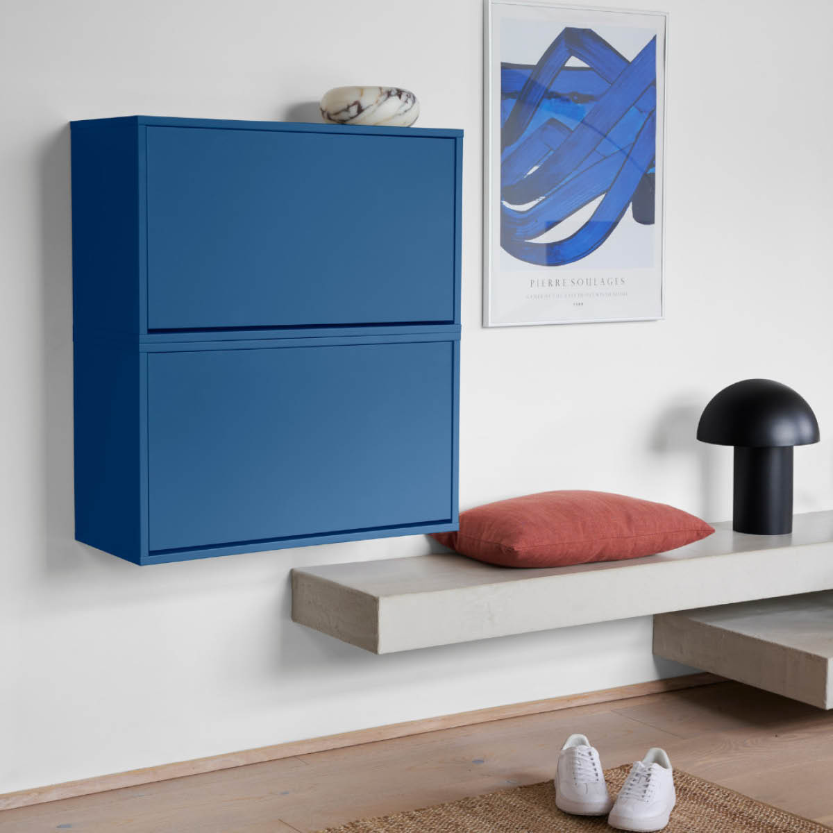 ReCollector Skobox 70x30x40 cm Cobolt Blue