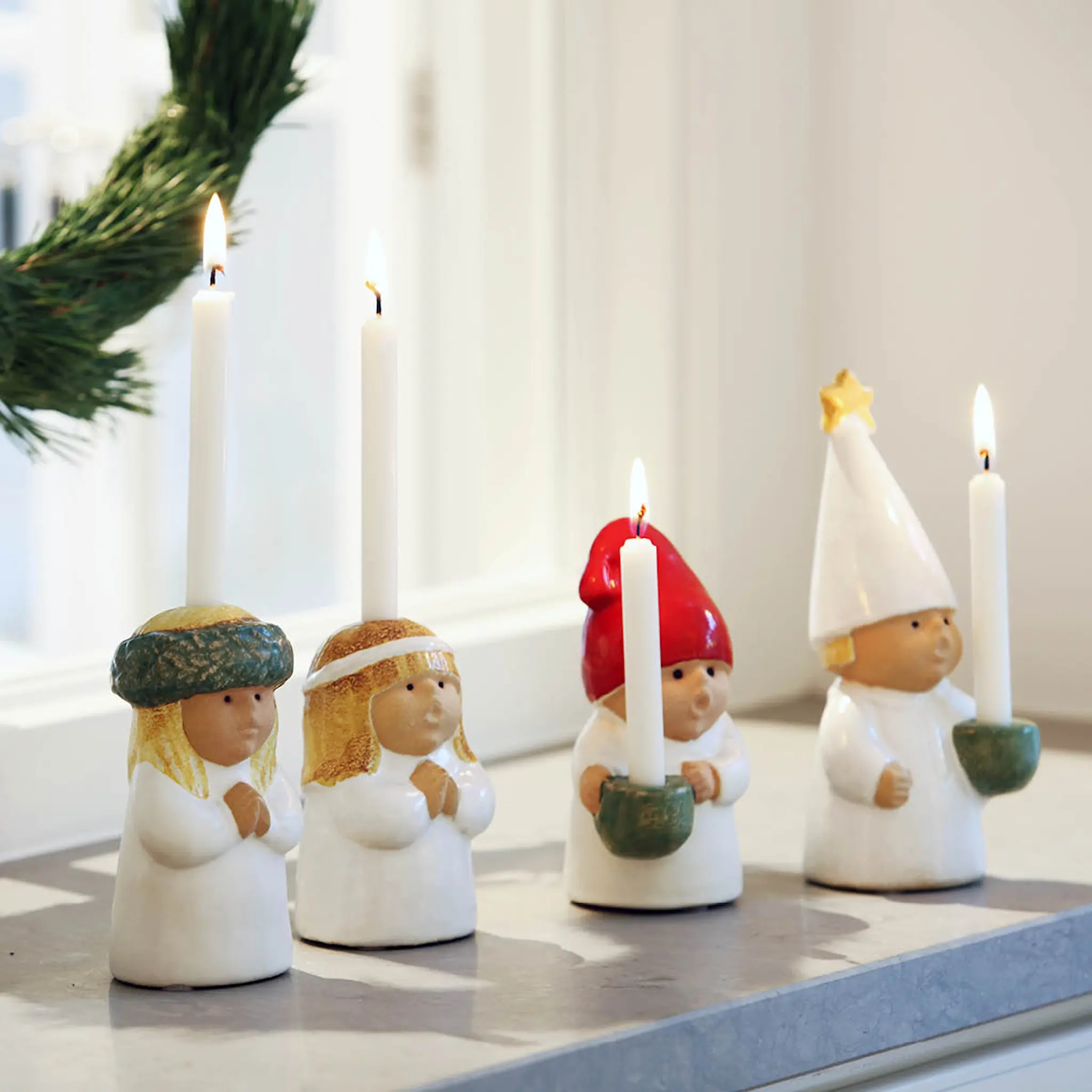Rörstrand Lisa Larson Adventsbarn Tärna Vit