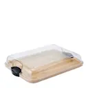 Build-a-Board serveringsbräda med lock 28 x 35,5 cm klar/bambu
