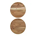 Wood bricka / fat 25 cm natur