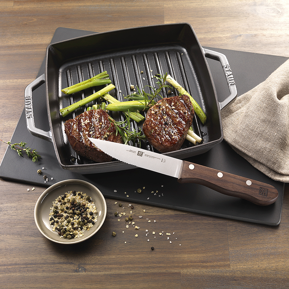 Staub Pure grillpanne 28 cm kvadratisk sort