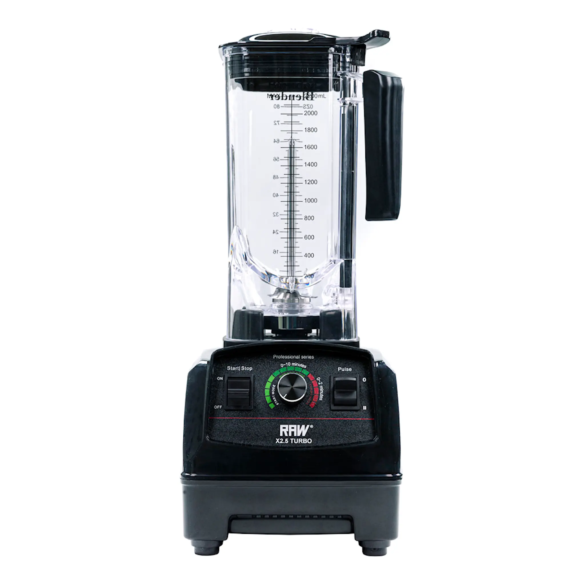 RAW High Speed Blender X 2,5 Turbo 1800 W Svart