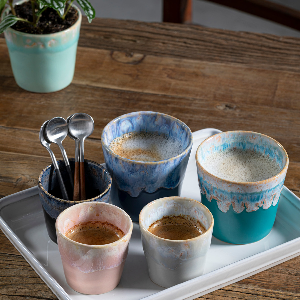 Costa Nova Gres beger 21 cl 8x7,5 cm blå