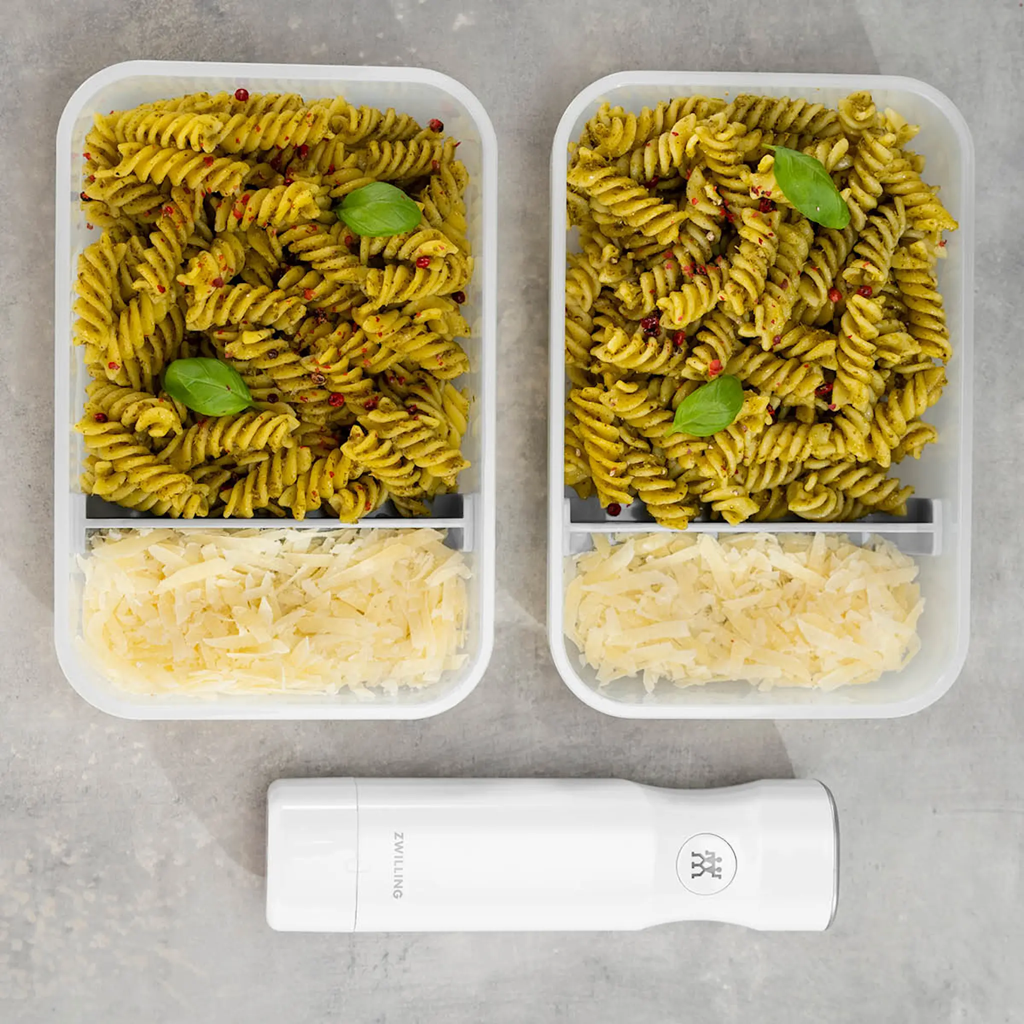 Zwilling Fresh & Save vakuummatlåda L låg 21,7x14,6 cm 3-pack