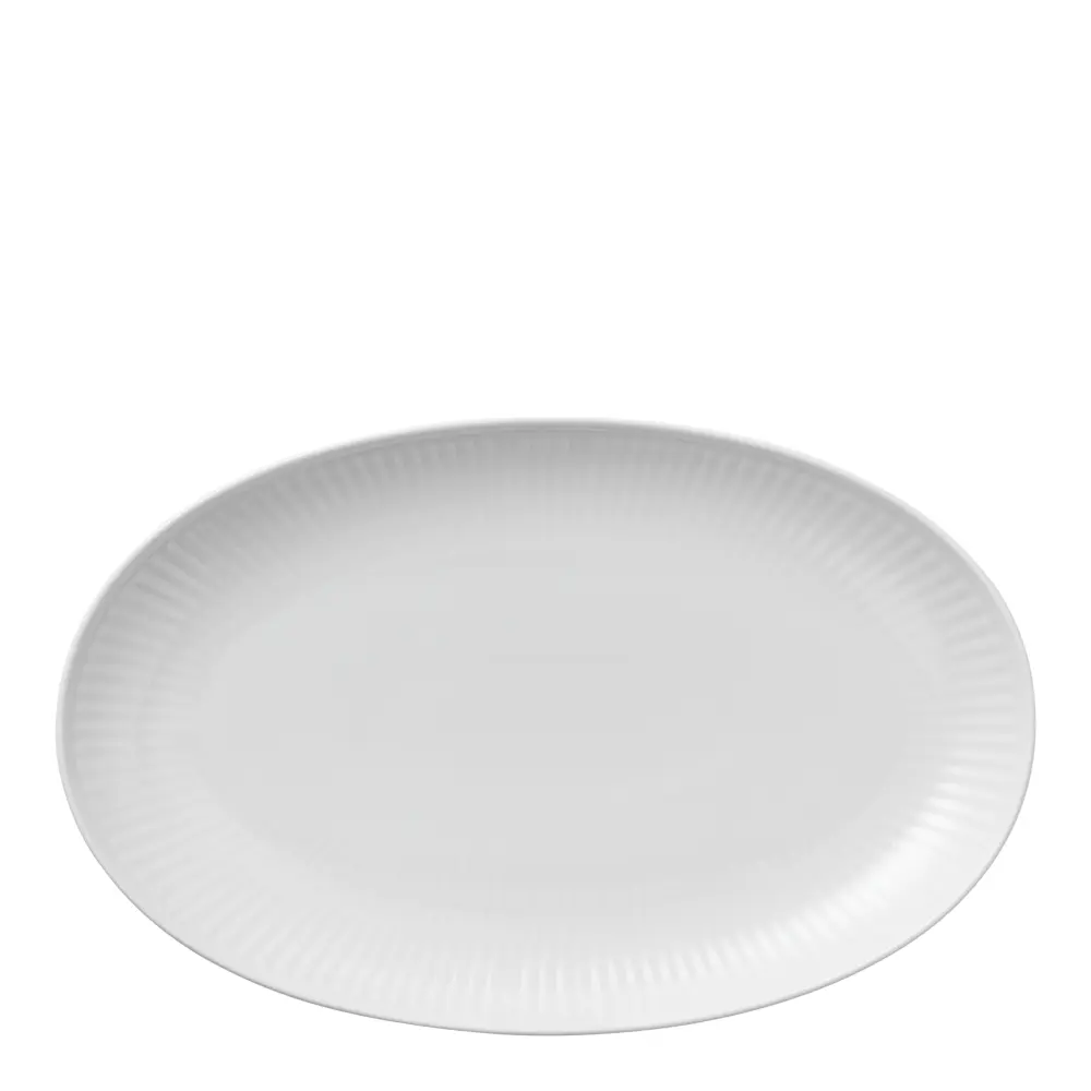 White Fluted Vati ovaali 23,5 cm