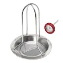 Kycklinghållare 18x20 cm rostfritt stål