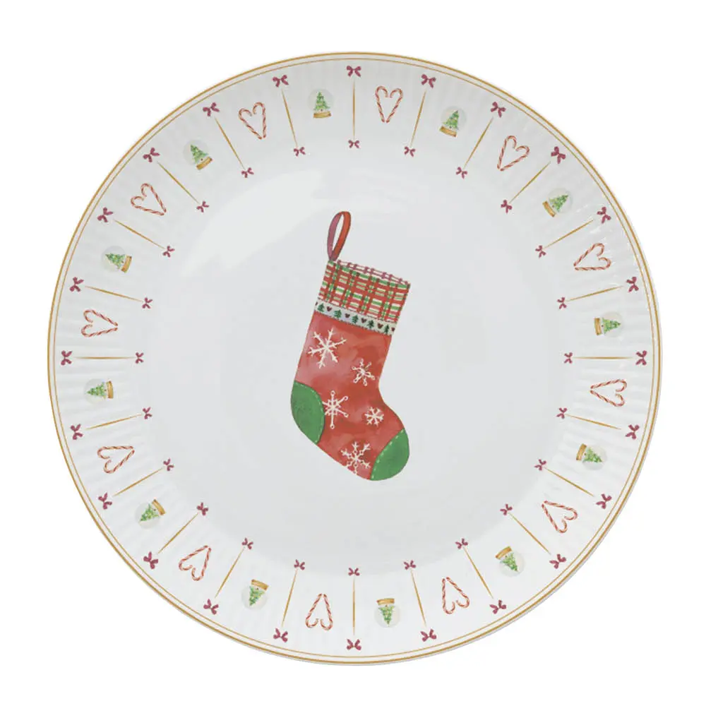 Occasions Cozy Christmas frokosttallerken 22 cm hvit