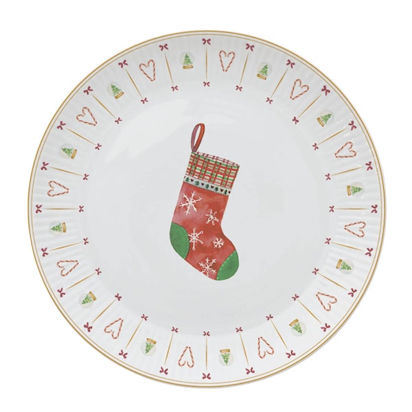 Occasions Cozy Christmas frukosttallrik 22 cm vit
