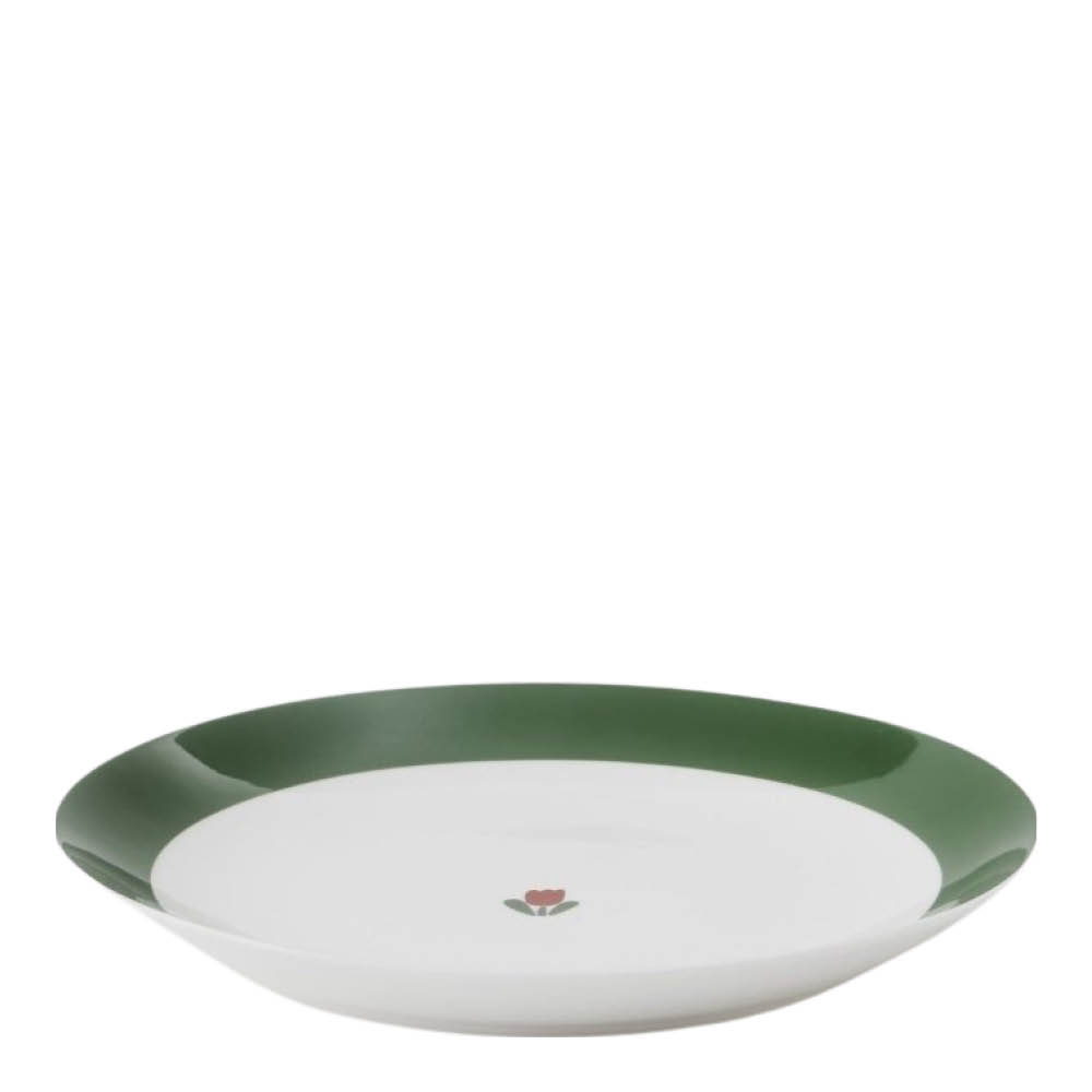 Gustafsberg Juliana Rød tallerken 22 cm uten brem