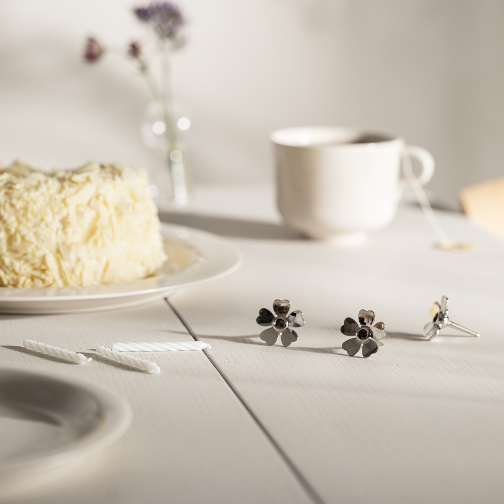 Design House Stockholm Me To You Kakkukynttilän Pidike 3 kpl Hopea