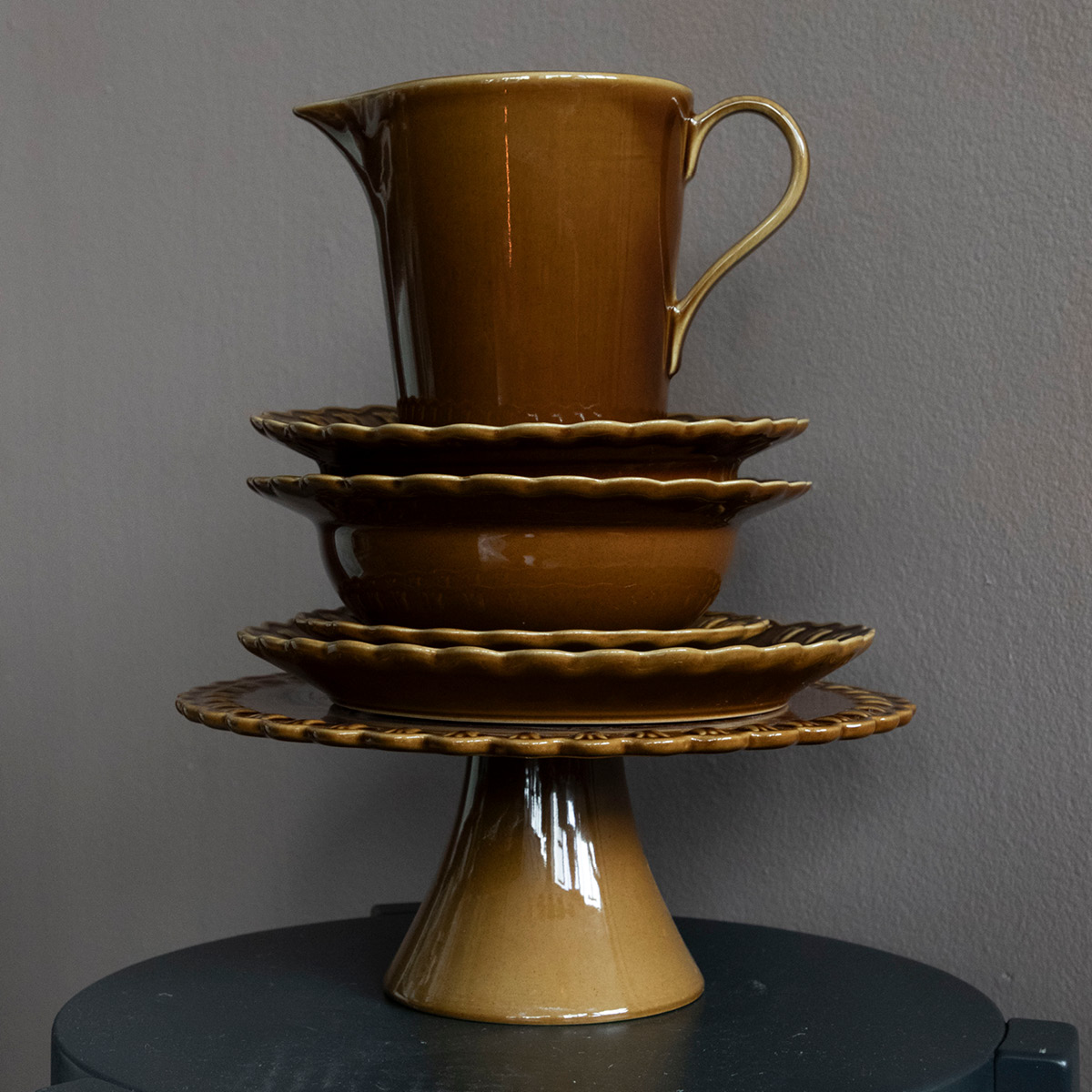 PotteryJo Tulipa dyp tallerken 23 cm 2 stk umbra