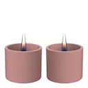 Breeze lykta 8 cm 2-pack orange