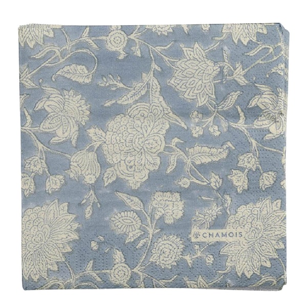 Indian Rose servett 33x33 cm 50-pack dusty blue