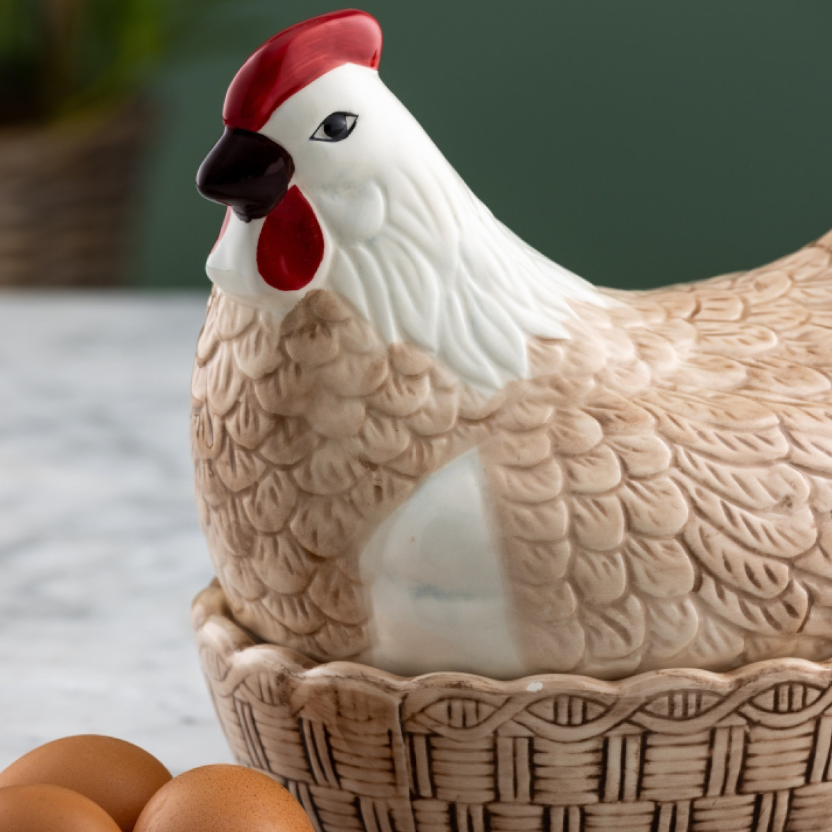 Mason Cash Nest Egg Koristepurkki Kana 23,4 cm Ruskea