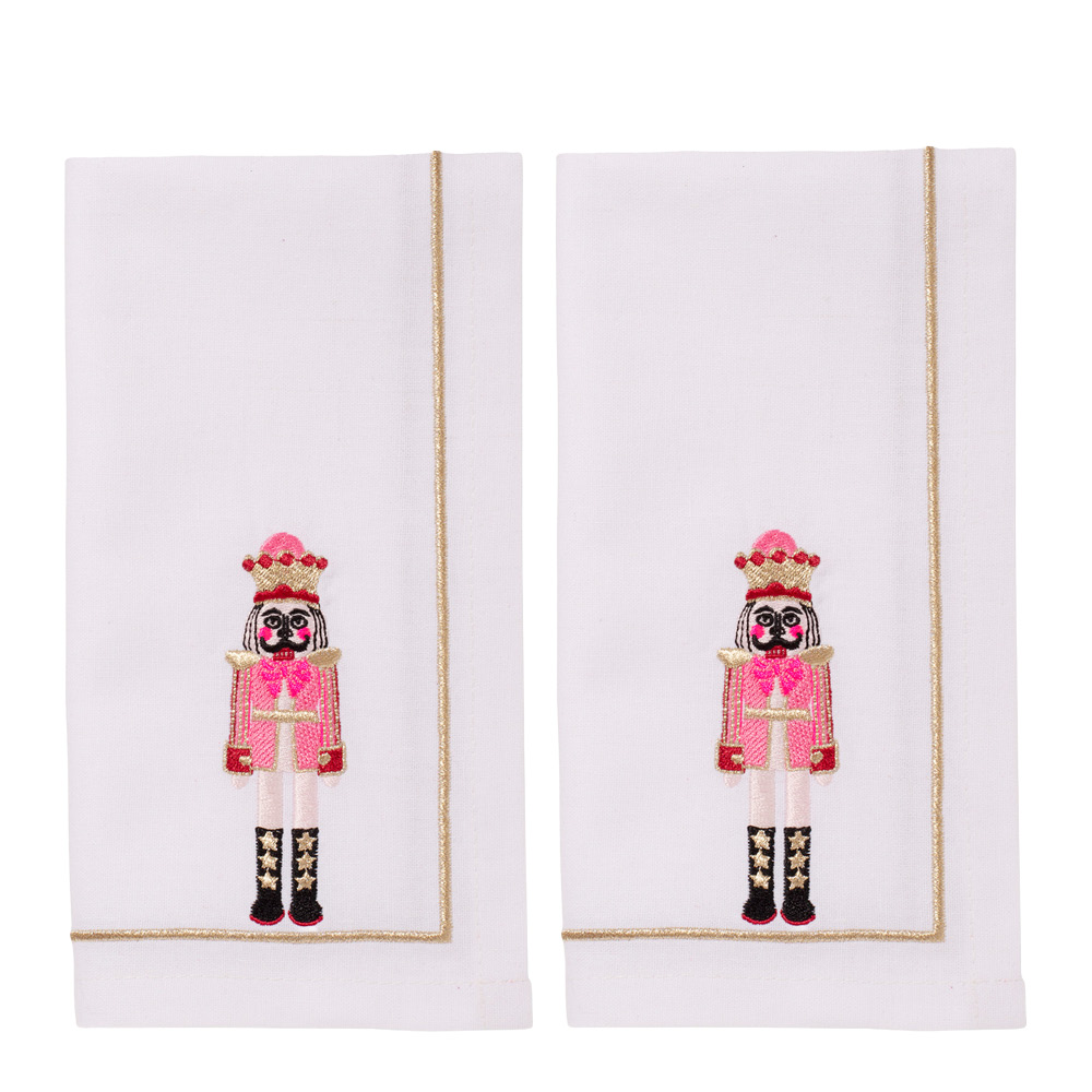 Vondels Santa's Favorites servett 45 cm 2-pack Nötknäppare vit