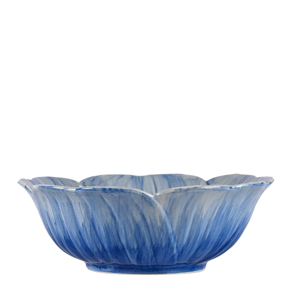 ByOn Poppy vallmo skål M 18x6,5 cm blå