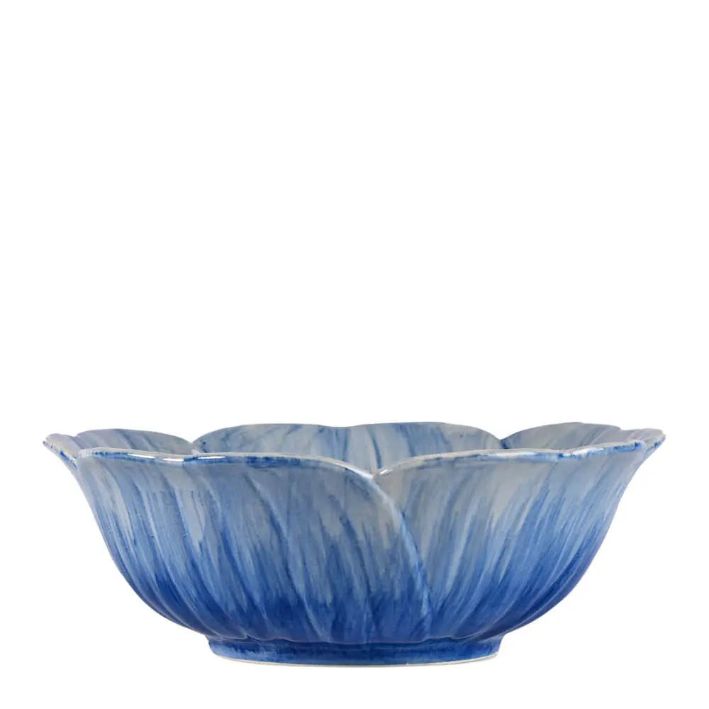 Poppy valmue skål M 18x6,5 cm blå