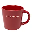 Table Talk cappuccinokopp WOMANIZER! 25 cl röd