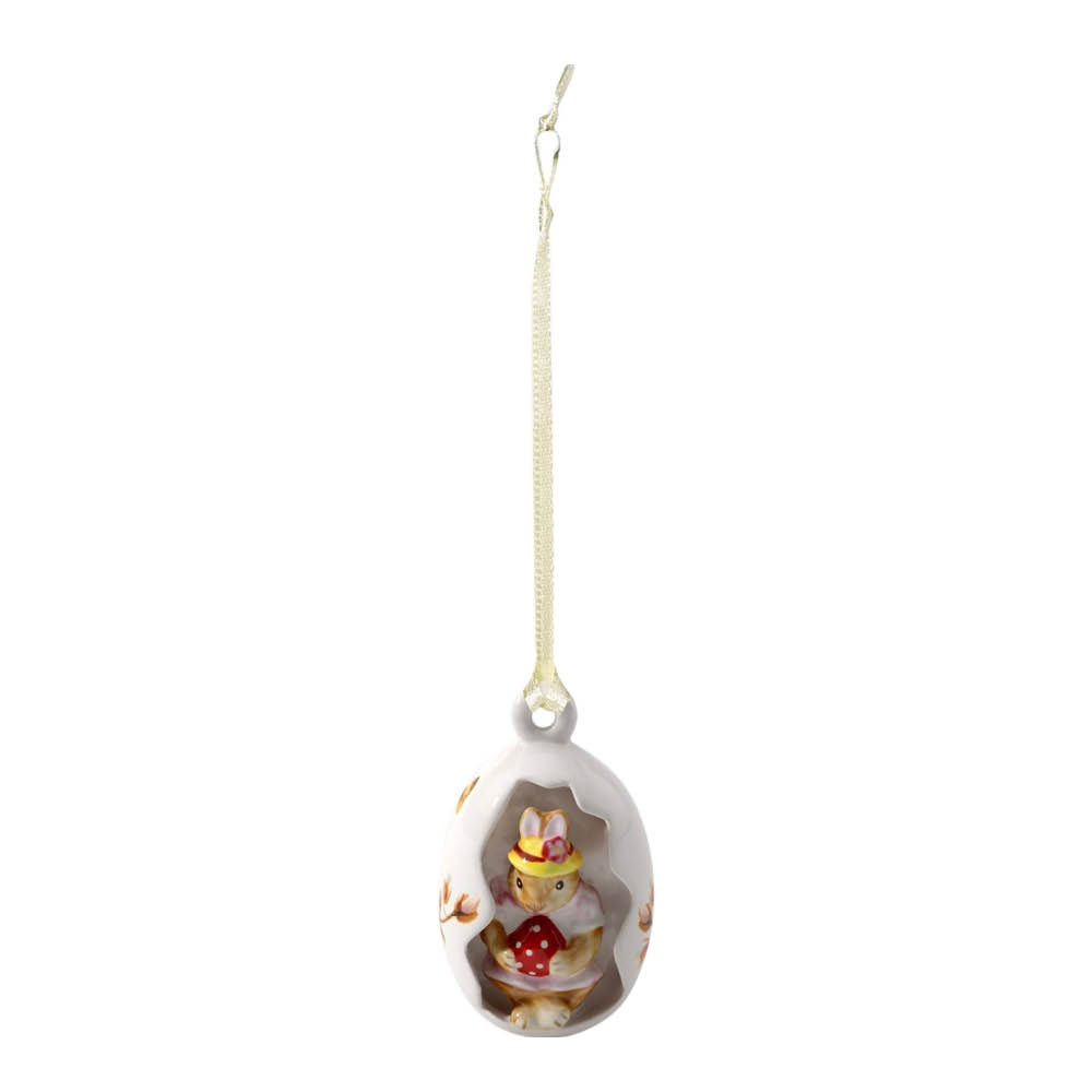 Villeroy & Boch Bunny Tales Anna ornament påskägg 7 cm röd/vit