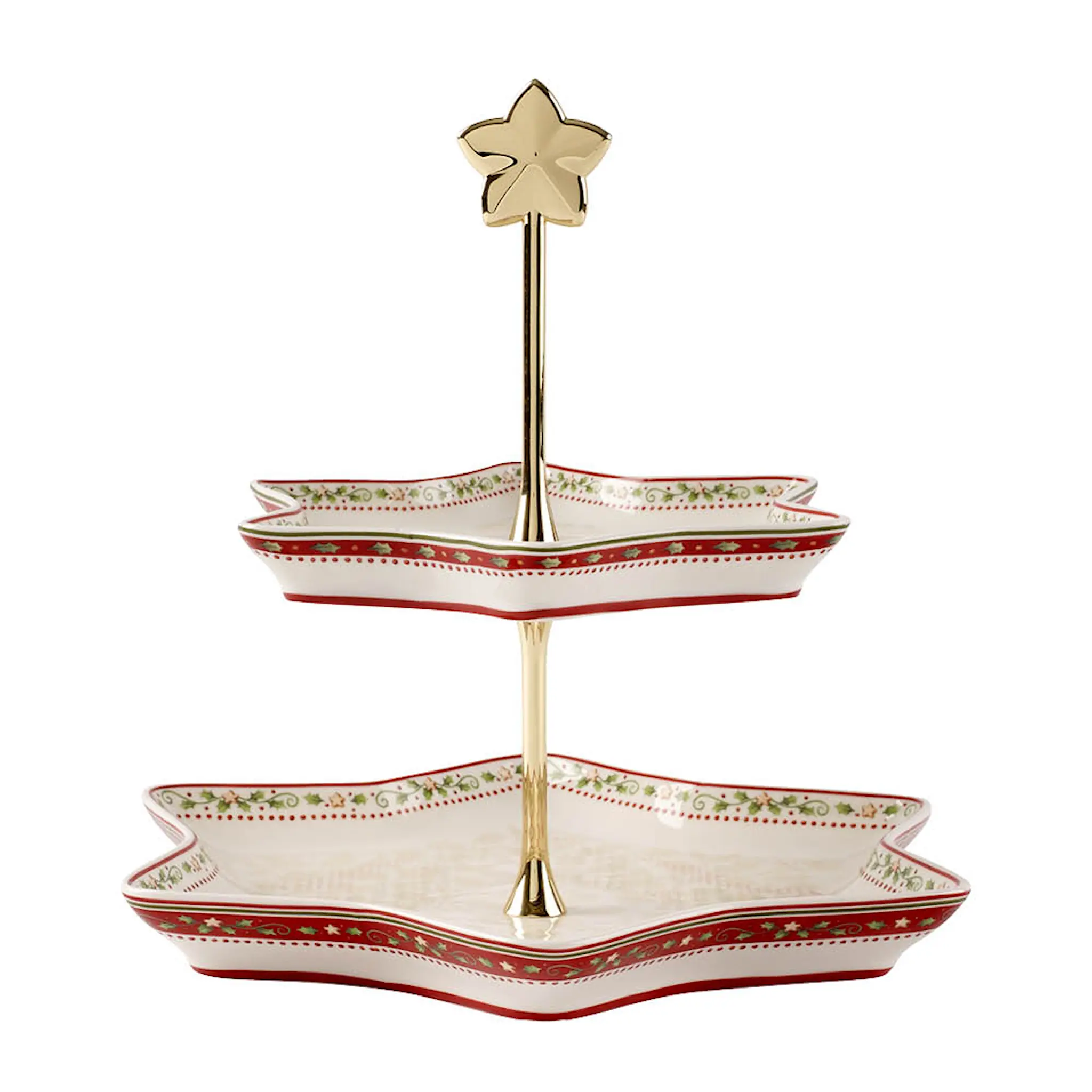 Villeroy & Boch Winter Bakery Delight våningsfat med fot 2 våningar 25,5 cm